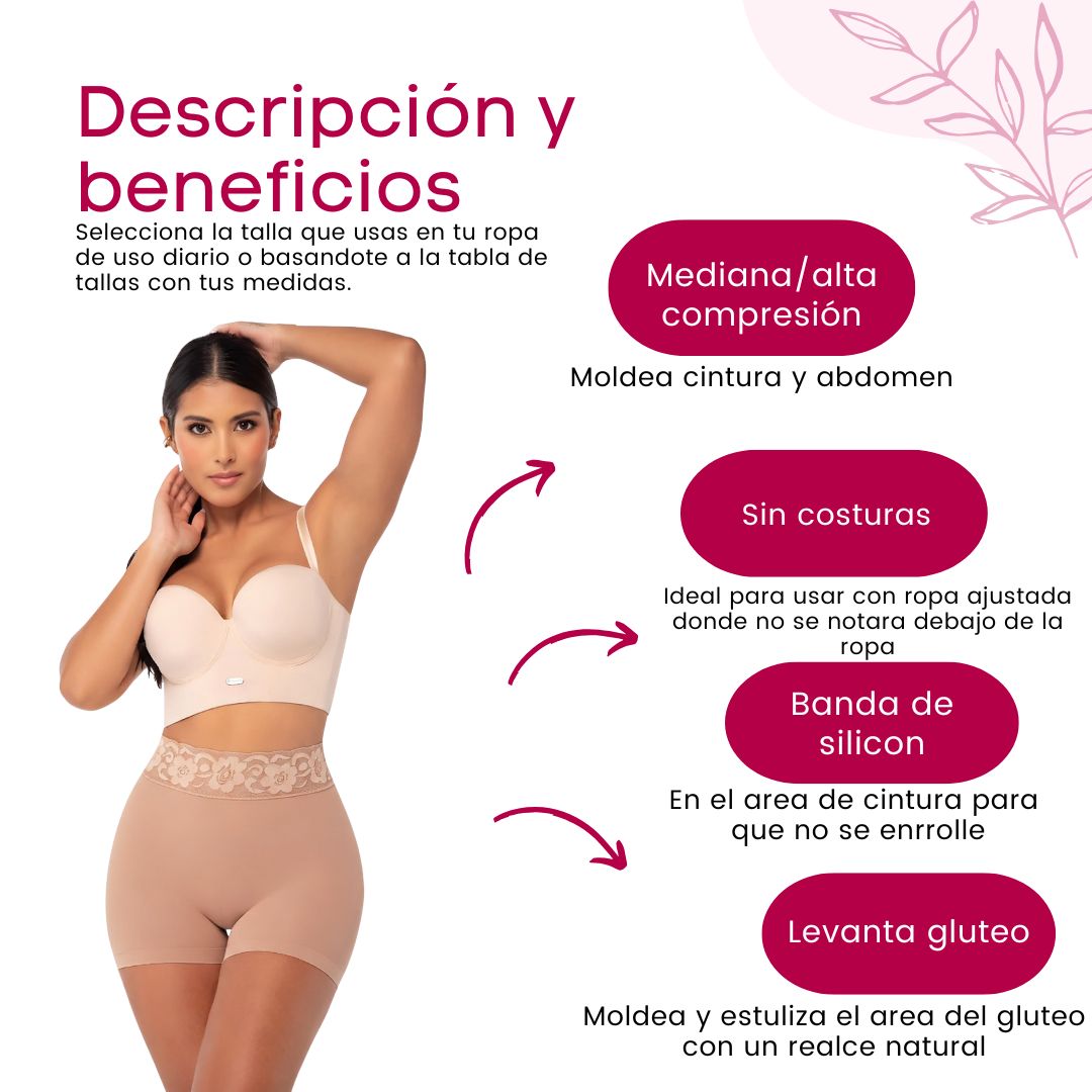 Seamless Butt Lifter Shorts – Premium Seamless | Anti-Roll Support, Medium-Firm Compression