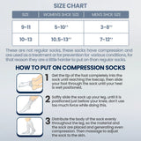 Compression Socks Open Toes Knee High Support Stockings | Medias de Compresión con Abertura en Dedos