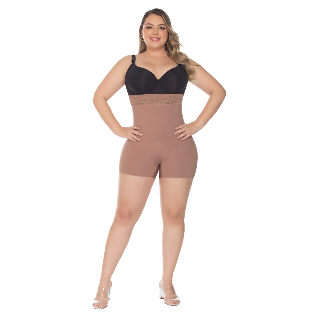 Seamless Strapless Shaper Short | High-Waisted Tummy Control | Invisible Under Clothing