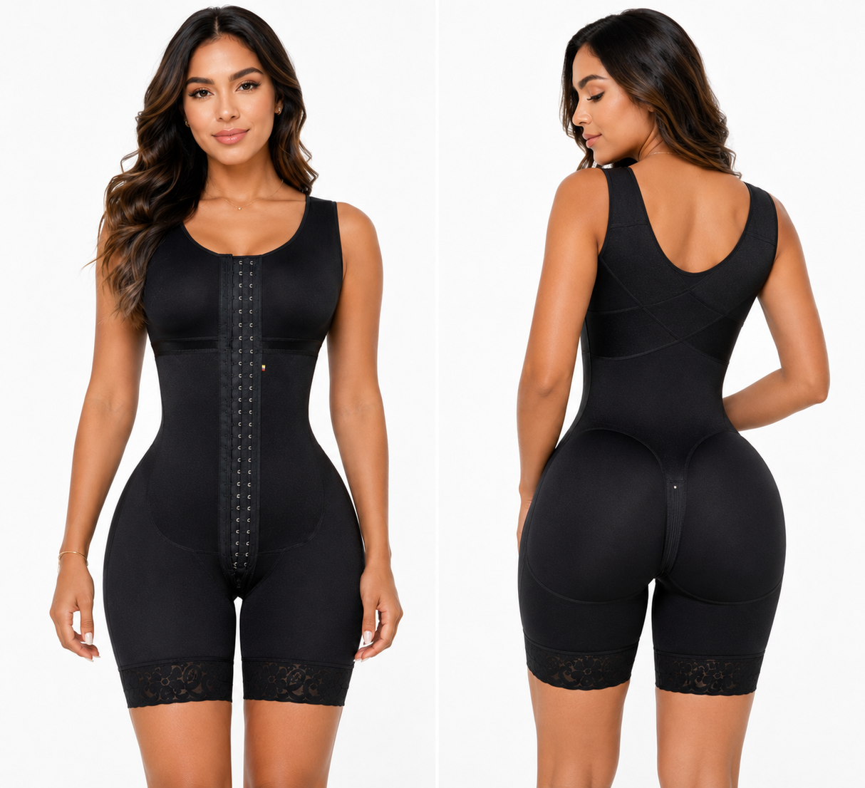 Hourglass Stage 2 Faja – Short Style with Bra Included & Zipper Crotch