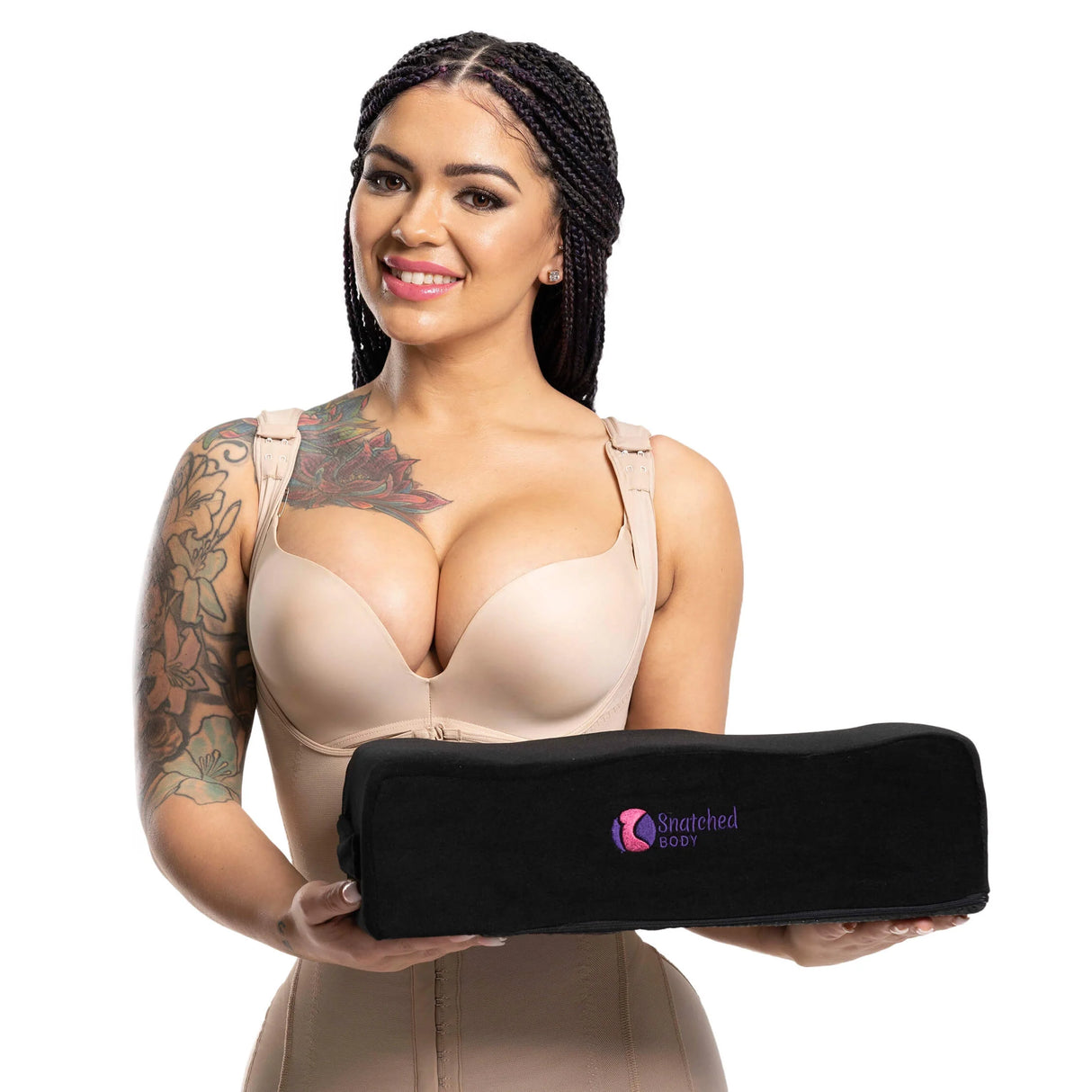 Brazilian Butt Lift Pillow – BBL Foam Pillow -  Firm Support Cushion Butt Support with cover bag