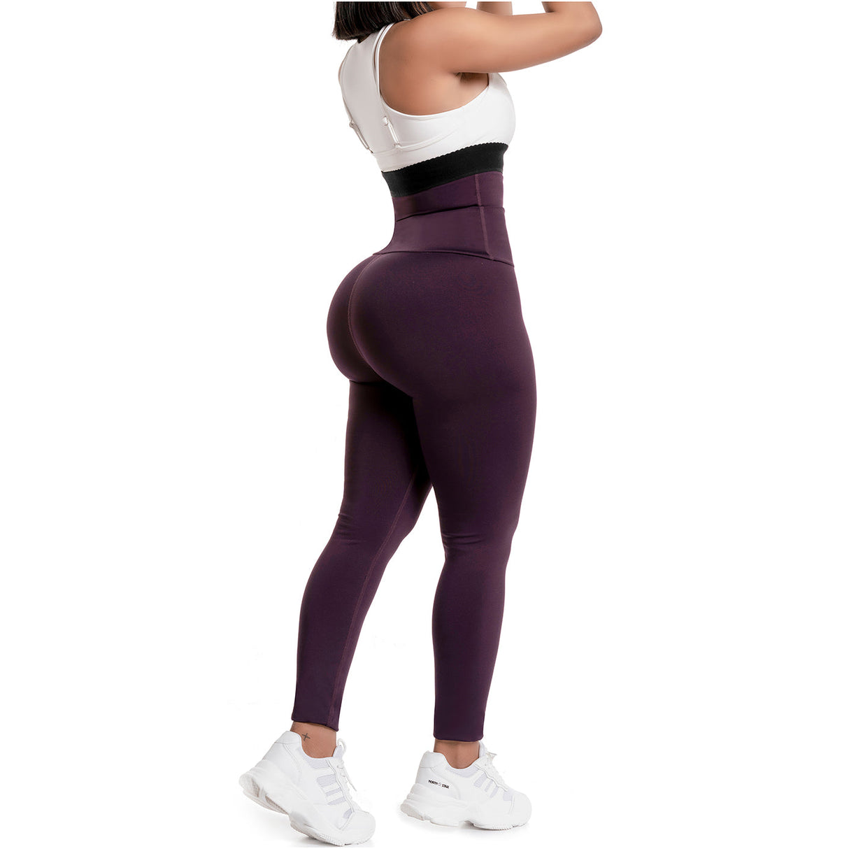 Faja colombiana laço shaper corpo dupla pressão moldar shorts emagrecimento  fitness pós-parto calcinha de levantamento de bunda leggings magros