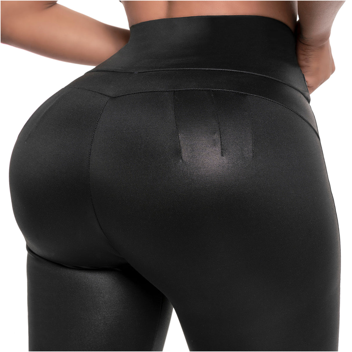 High Waisted Leggings Women Buttery Soft Tummy Control Waist Trainer  Powernet Fajas Colombianas Post Surgery Compression size L Color Black