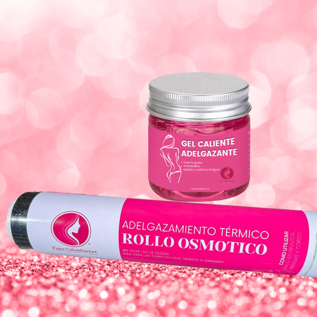 Fat Burning Slimming Gel and Osmotic Roll Combo 