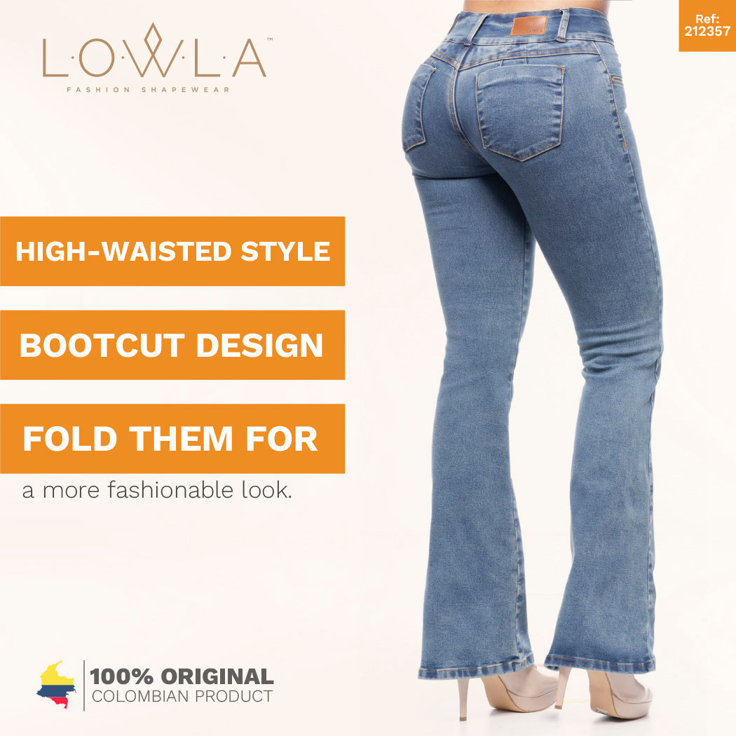 Lowla Denim Jeans Spandex Butt Lift with Removable Pads