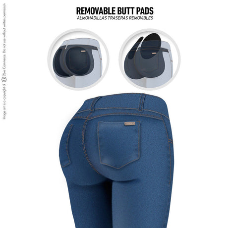 Colombian Skinny Butt Lifter Jeans with Removable Pads