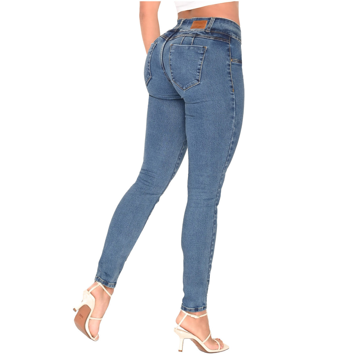 Jeans Colombianos Skinny Levantadores De Glúteos Con Almohadillas Removibles