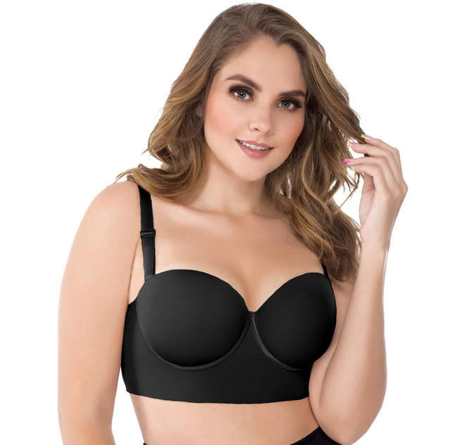 Brasier Push Up Sin Tirantes No mas gorditos en la espalda Fajas Colombianas Sale